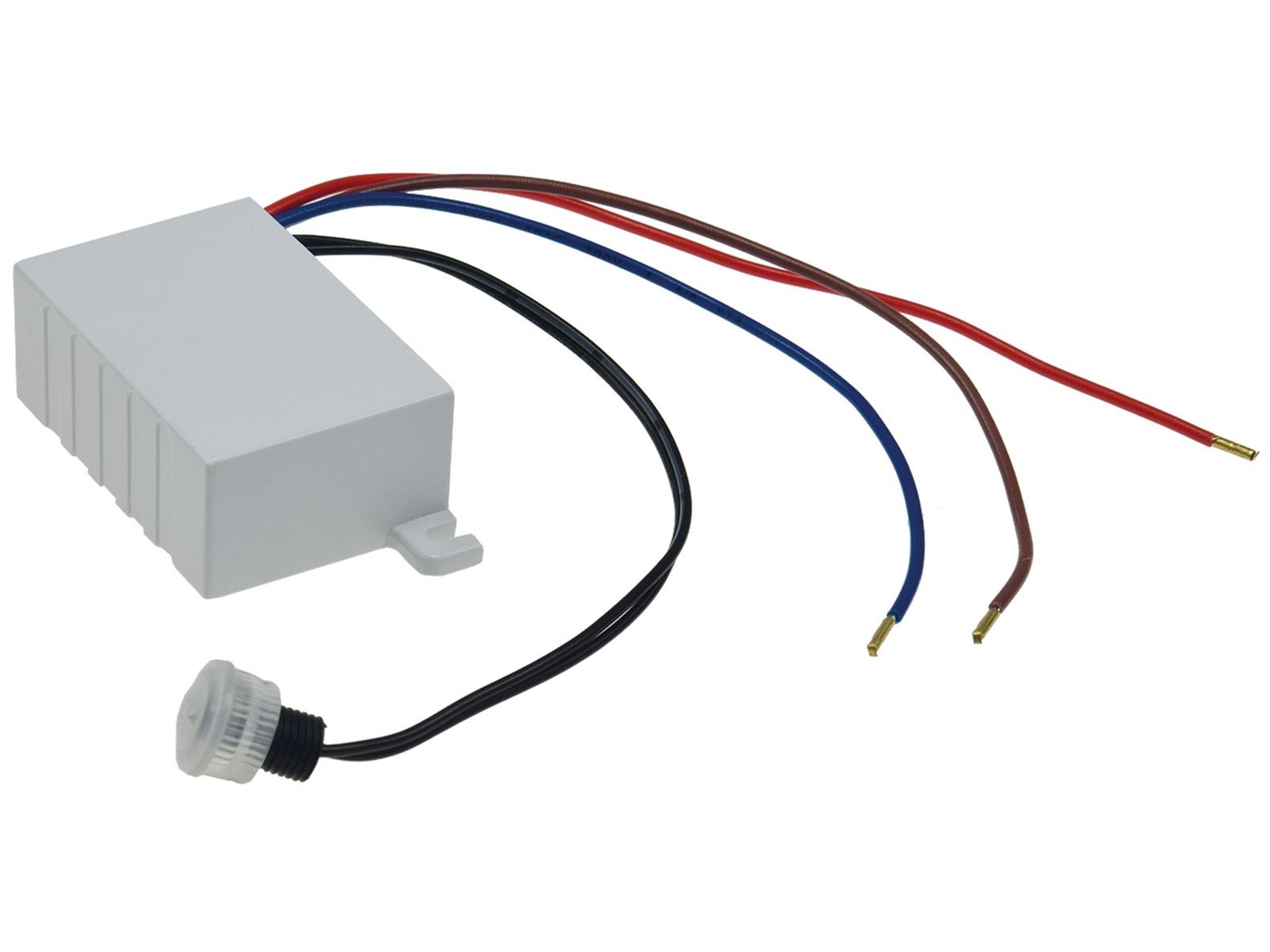 Dämmerungs-Schalter für Decken-Einbau230V/50Hz, 10A, externer Sensor, IP44