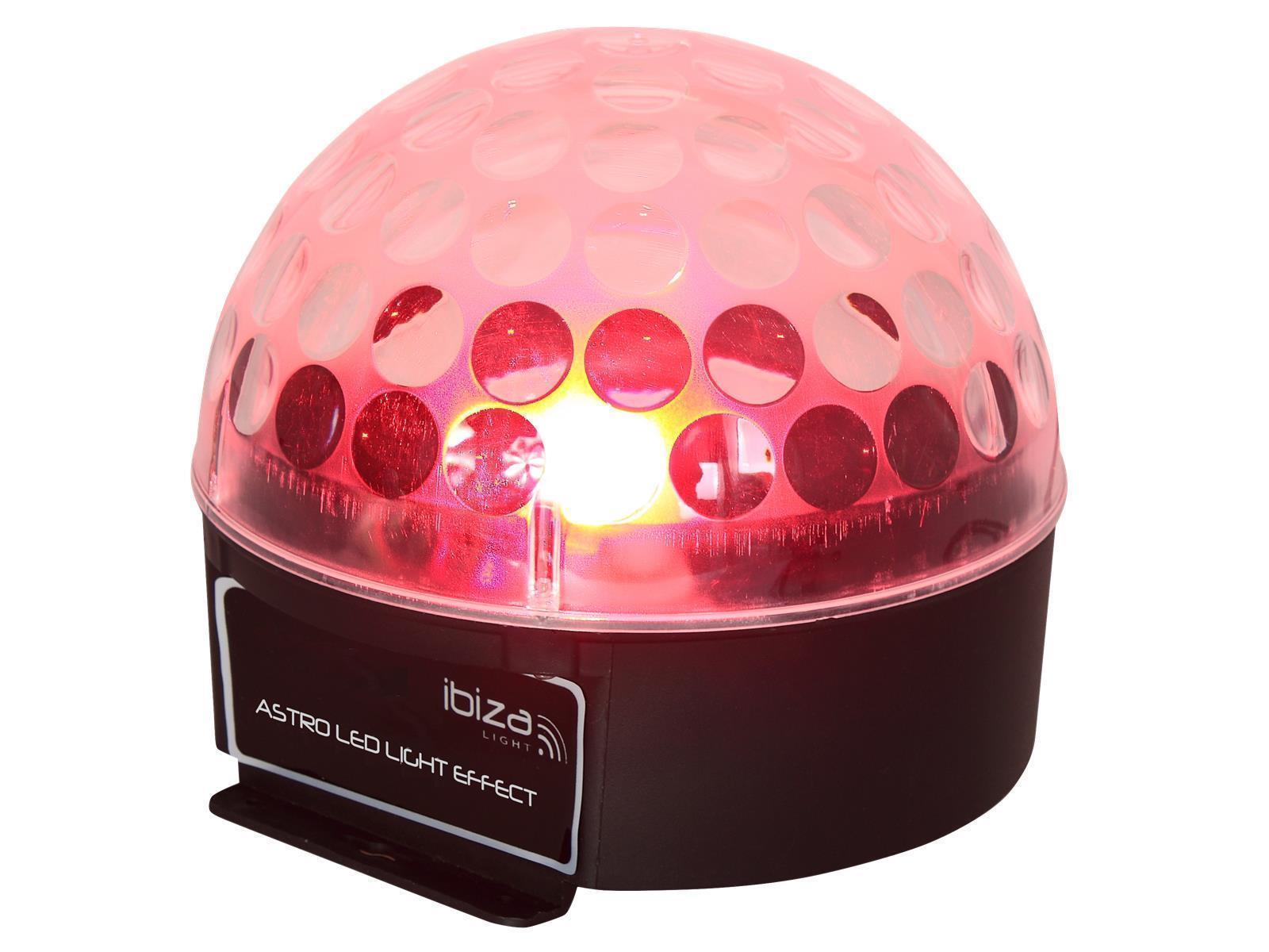 LED-Lichteffekt IBIZA ''ASTRO1'' 3x 3W RGB-LEDs, 81 Linsen