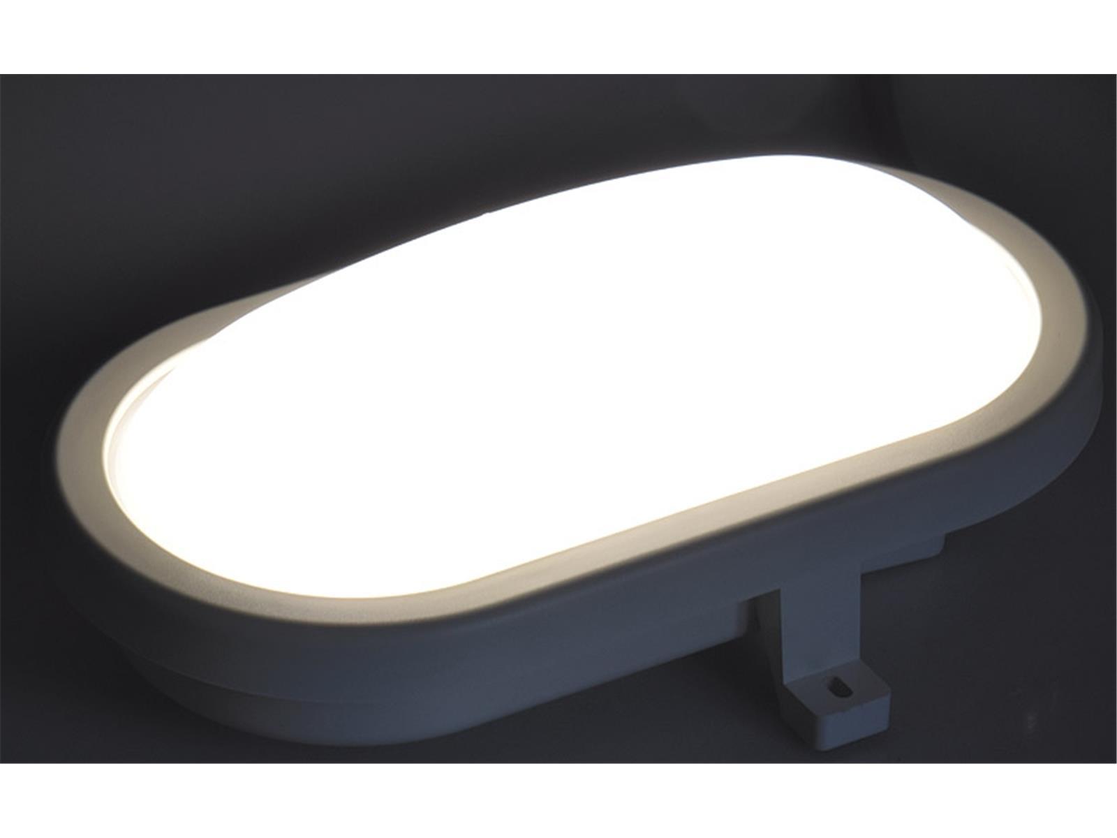 LED Oval-Armatur "FRL-O 06" IP44Feuchtraum-Leuchte, 7W, 520lm, 4000K