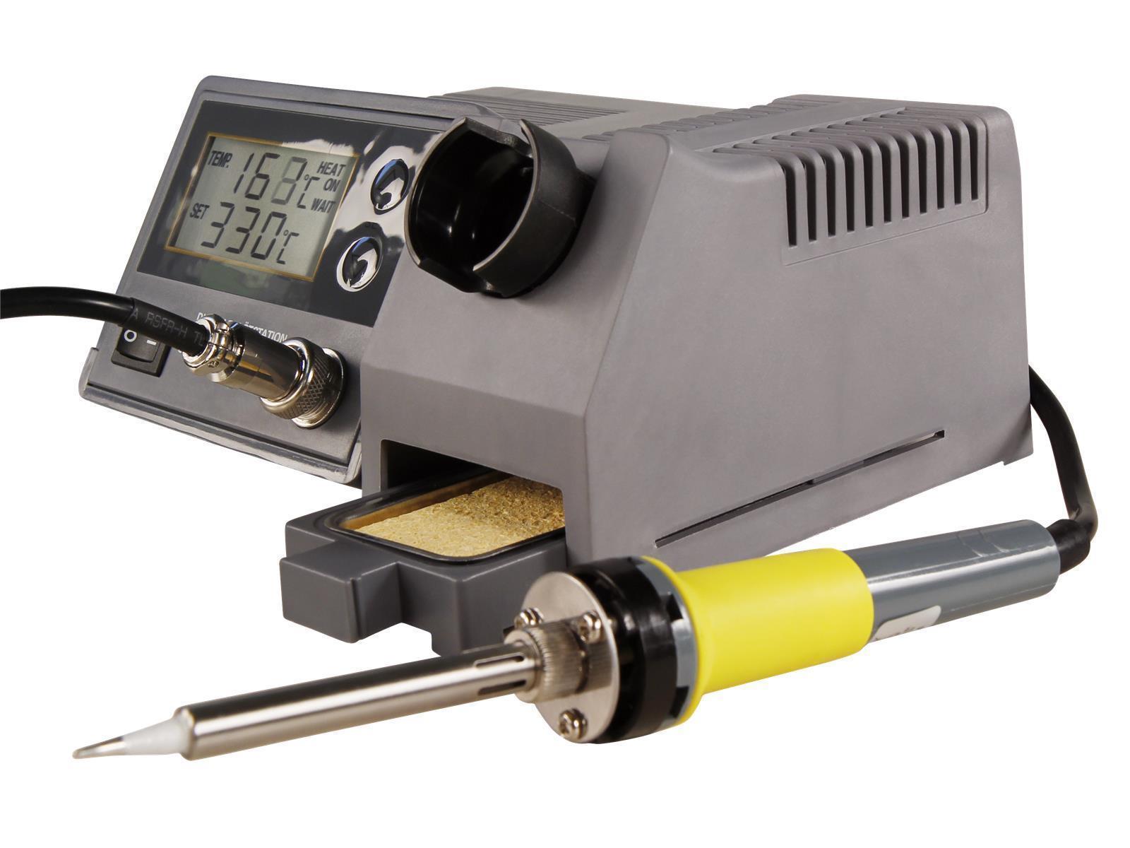 Digitale Lötstation McPower ''LS-450 digi'', 230V / 50 Hz, 48W-Lötkolben, grau
