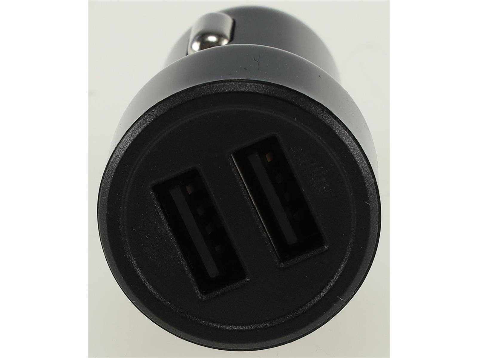 USB Kfz-Ladegerät "Duo 4,8A" 24W In 12-24V=, Out 5V= 4,8A,  2x USB