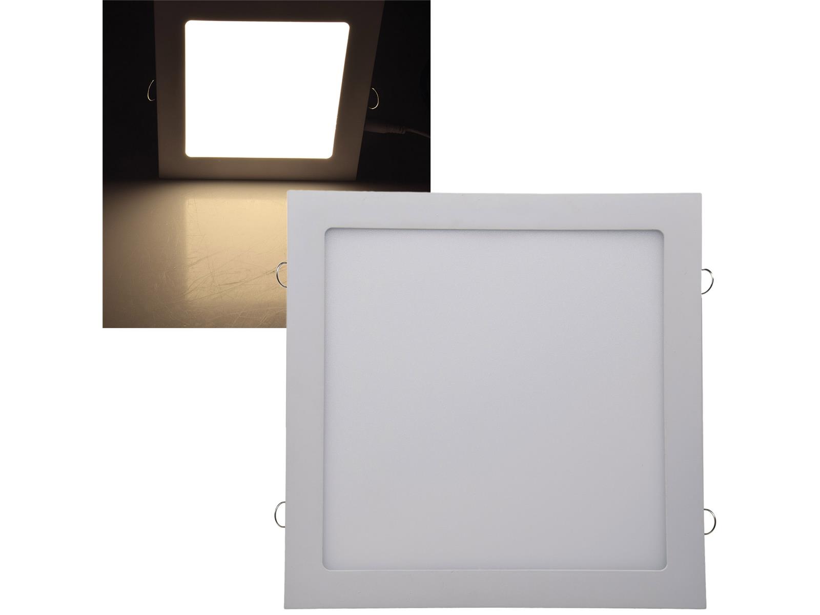 LED Licht-Panel "QCP-30Q", 30x30cm230V, 24W, 2140 Lumen, 2900K / warmweiß