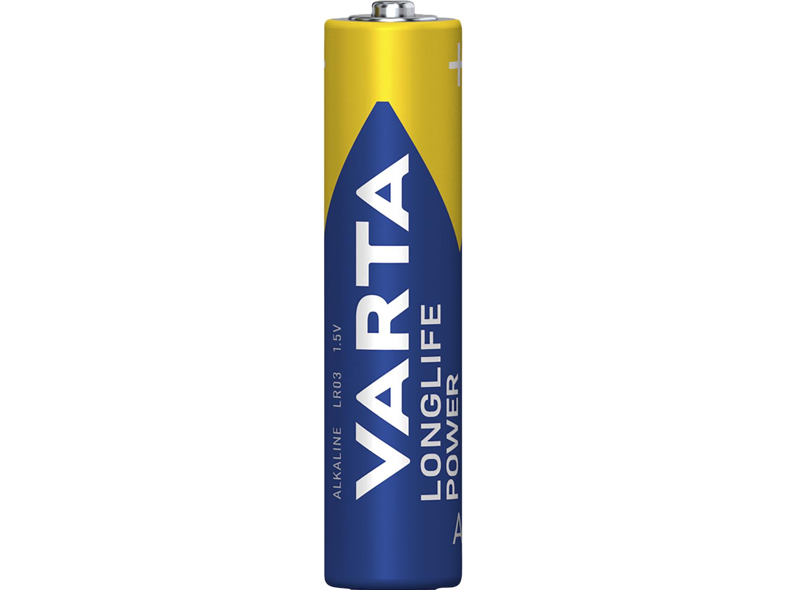 Micro-Batterie VARTA ''Longlife Power'' Alkaline, Typ AAA, LR03, 1,5V, 40er Pack