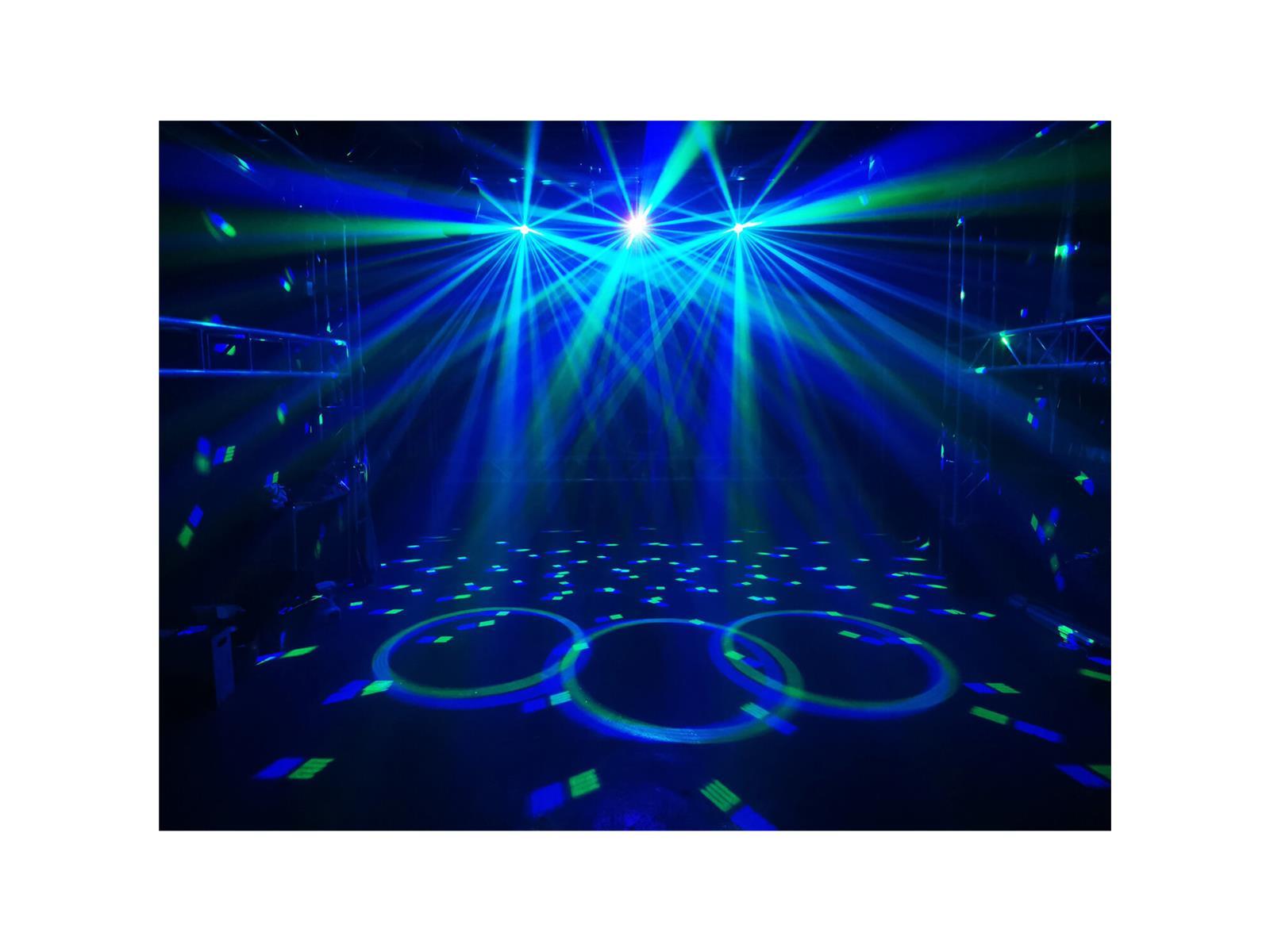 5-in-1 DMX-Lichteffekt IBIZA ''FULLMOON'' mit Wash, UV, RG Laser, Strobe & Astro 5-in-1 DMX-Lichteffekt IBIZA ''FULLMOON'' mit Wash, UV, RG Laser, Strobe & Astro