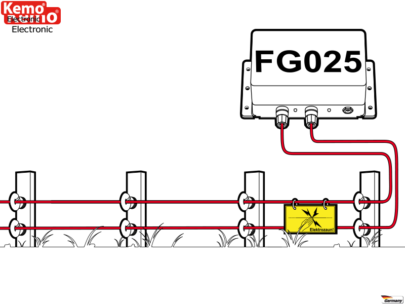 Weidezaungerät - Hochspannungsgerät für Elektrozaun