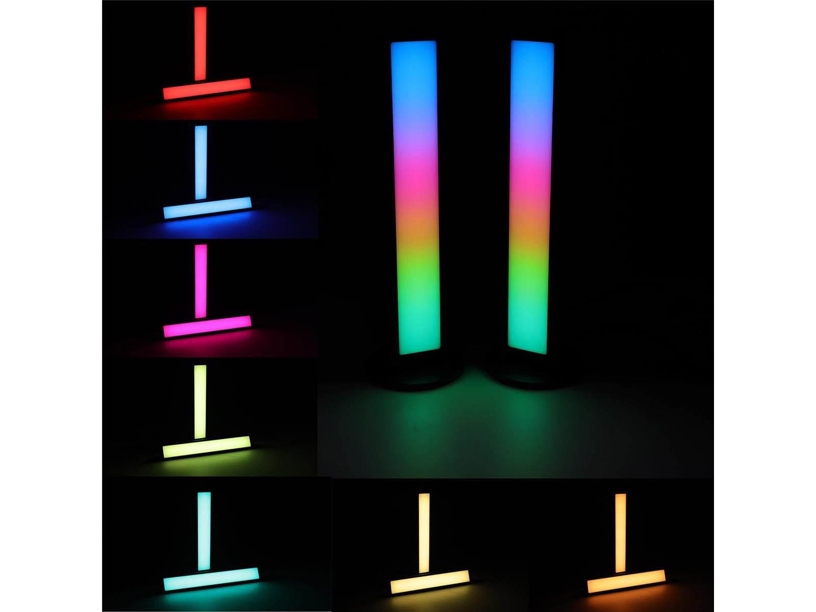 LED Lichtsäule "Smart Lightbar" 2er-Setdynamische RGB Funktionen, Bluetooth