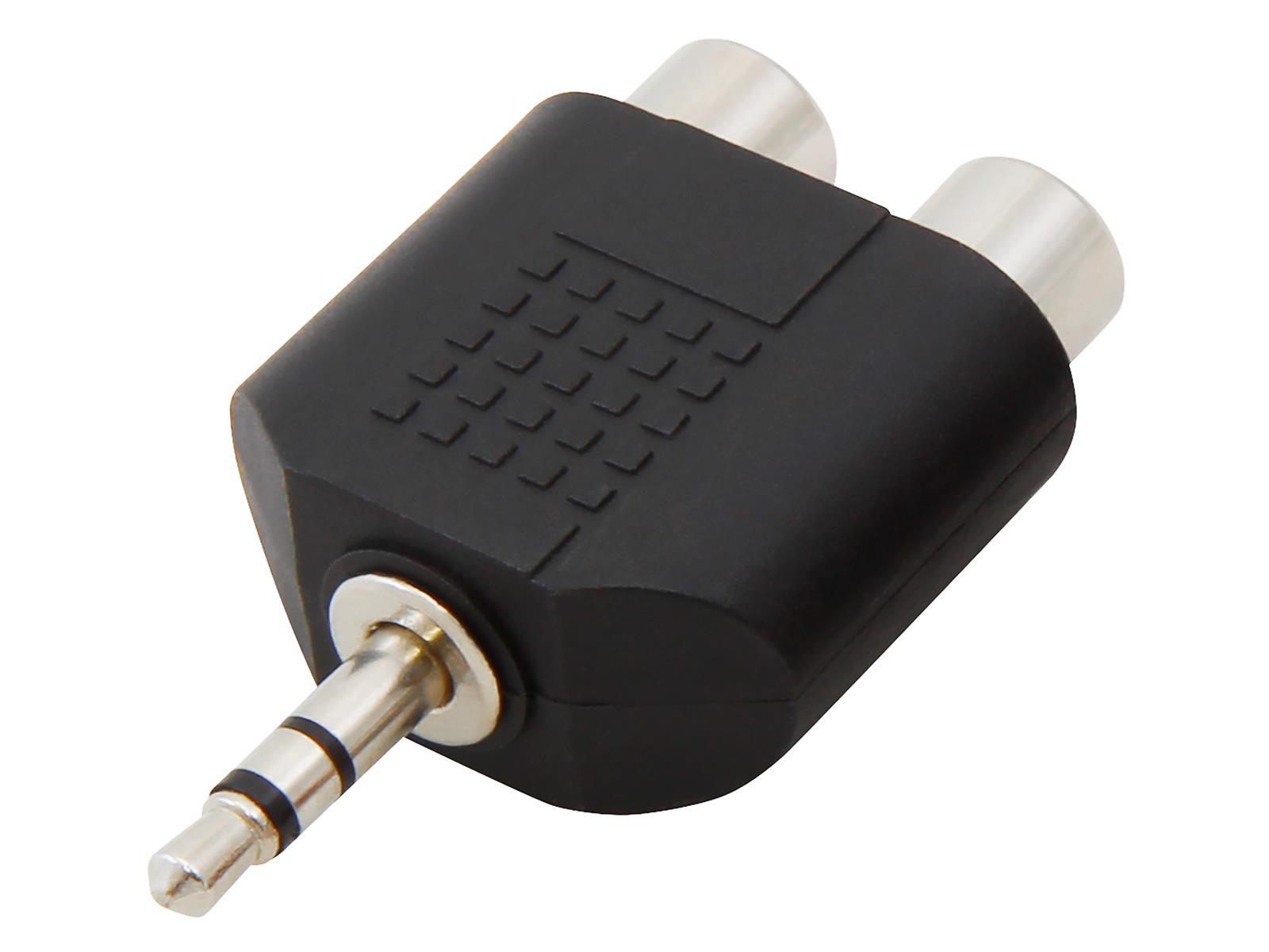 Audio-Adapter HOLLYWOOD , 2x Cinchbuchse -> 3,5 mm Klinkenstecker Stereo