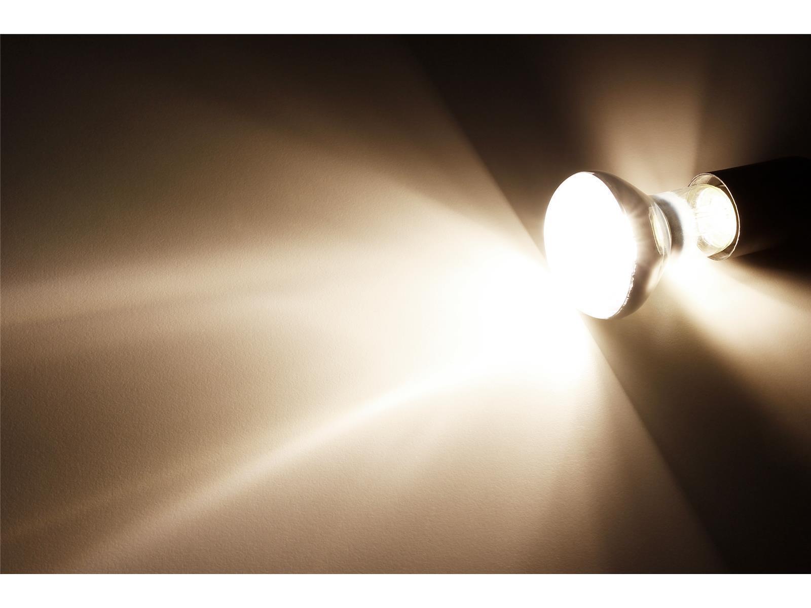 LED-Reflektorstrahler McShine, E27, R63, 6W, 620lm, 360°, 3000K, warmweiß