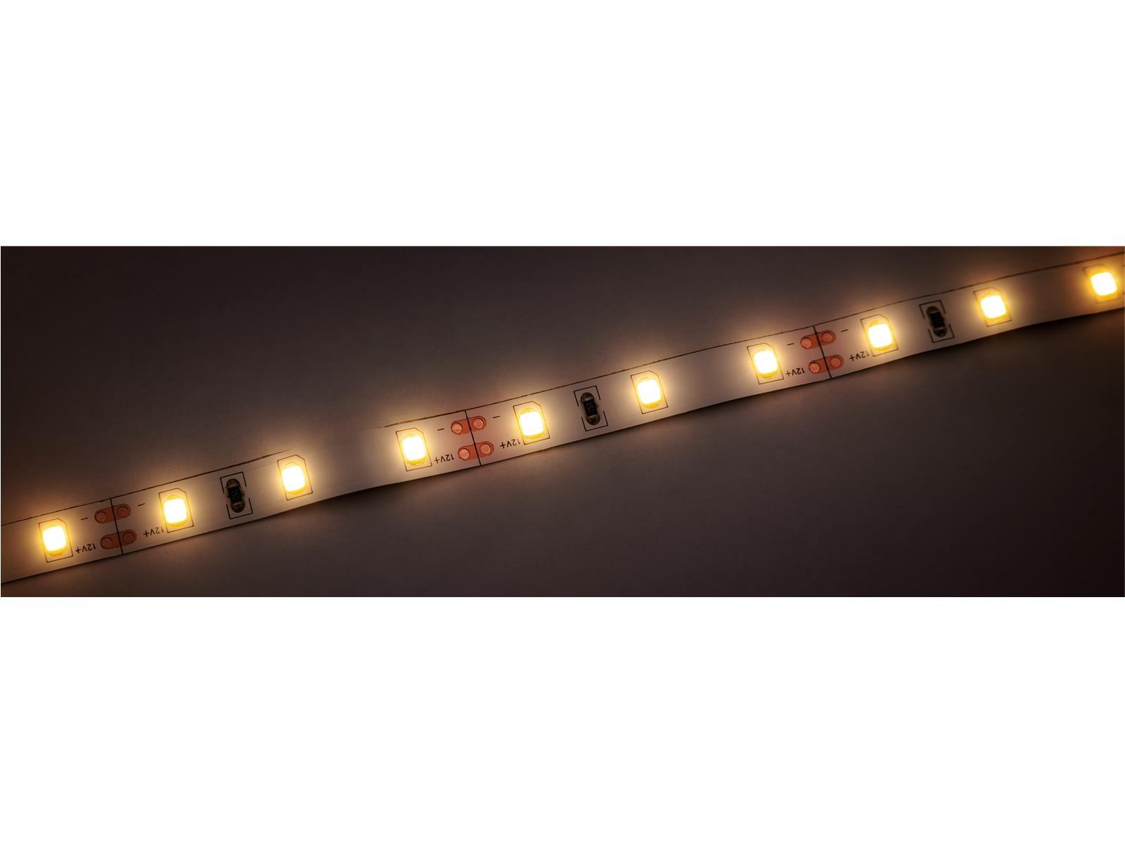 LED-Stripe McShine, 10m, warmweiß, 600LEDs, 12000lm, 12V/48W, IP20