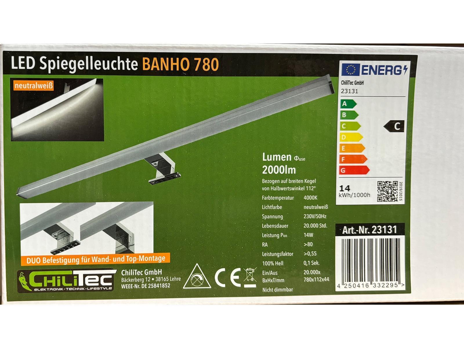 LED Spiegelleuchte "Banho 780"230V,14W,2000lm, 78cm, 4000K neutralweiß